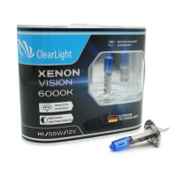 Лампы галогенные «ClearLight» H1 XenonVision (12V-55W)