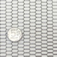 Сетка алюминиевая «Сота» серебристая (100*40 см)