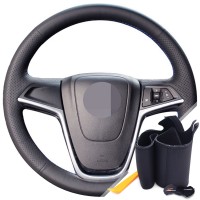 Оплетка на руль из «Premium» экокожи Opel Zafira C 2011-2016 г.в. (для руля без штатной кожи, черная)