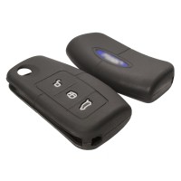 Чехол на ключ силиконовый для Ford Fiesta, Focus, Mondeo, S-MAX (чёрный)