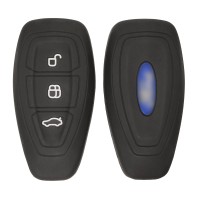 Чехол на ключ силиконовый для Ford Fiesta, Kuga (чёрный)