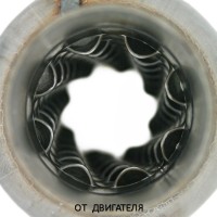 Пламегаситель стронгер «FOR» круглый, жаброобразный диффузор, длина 300 мм, труба Ø51 мм (алюминизированная сталь)
